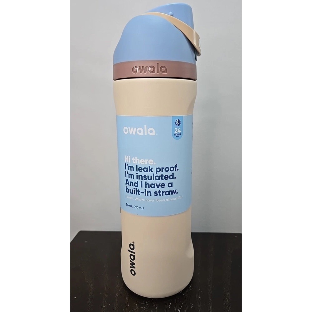 Owala FreeSip Stainless Steel Water Bottle / 24oz / Color: Set Sail RARE NEW